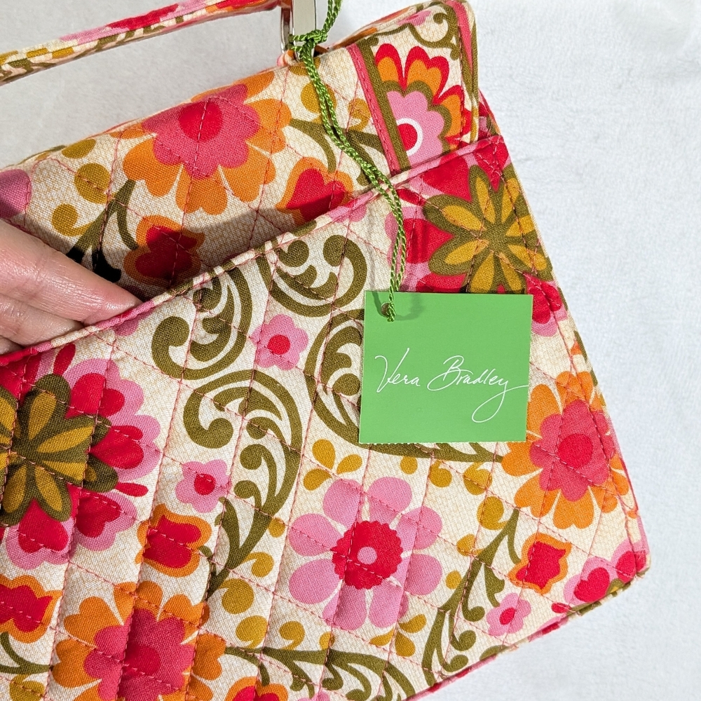 2010 Vera Bradley Julia Folkloric Quilted Crossbody Handbag - Picture 12 of 16